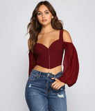 Drawn To You Long Sleeve Corset