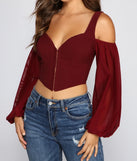 Drawn To You Long Sleeve Corset