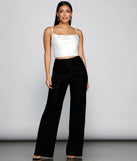 Love Note Satin Cowl Crop Top