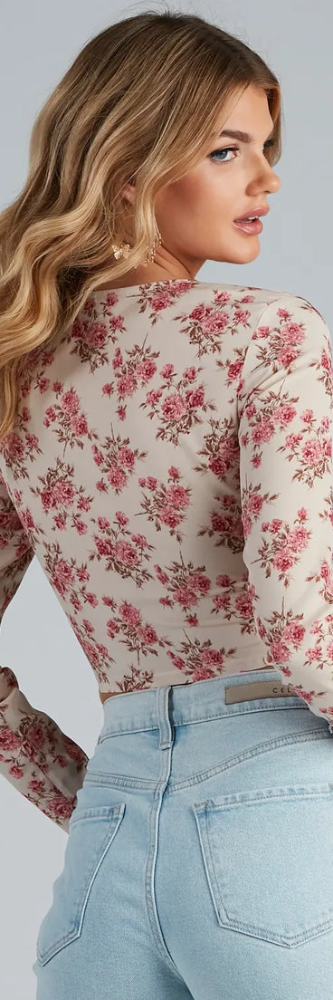 Boho Beauty Floral Corset Top
