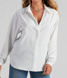 Office Chic Collared Button Up Blouse