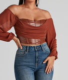 Edgy Luxe Off The Shoulder Corset Top