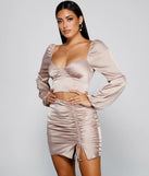 Dreamy And Chic Satin Crop Top