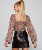 Sweet And Sassy Chiffon Crop Top