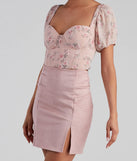 Dreamy Chic Floral Cropped Bustier