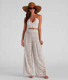 Sangria Please Striped Halter Top
