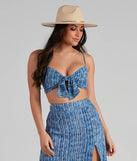 Girl's Trip Boho Tie-Front Top