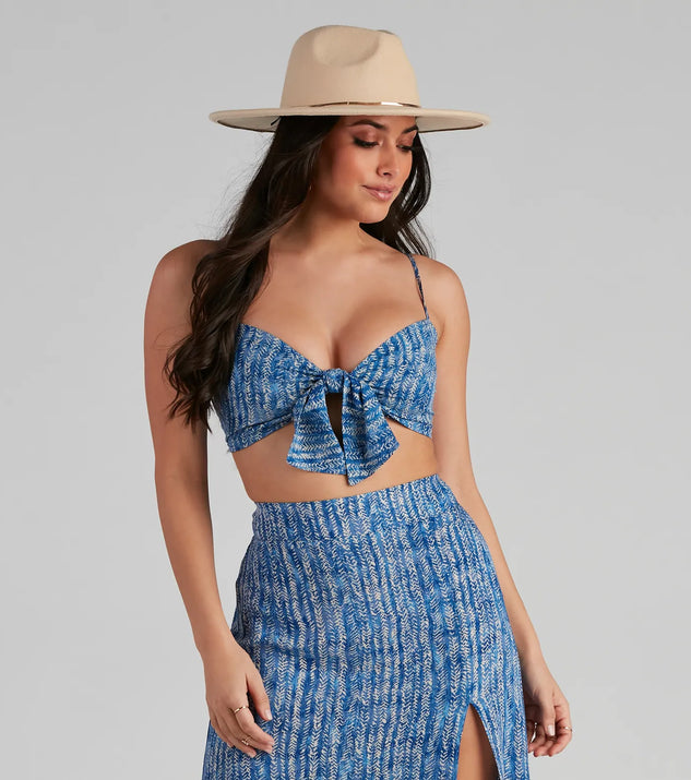 Girl's Trip Boho Tie-Front Top