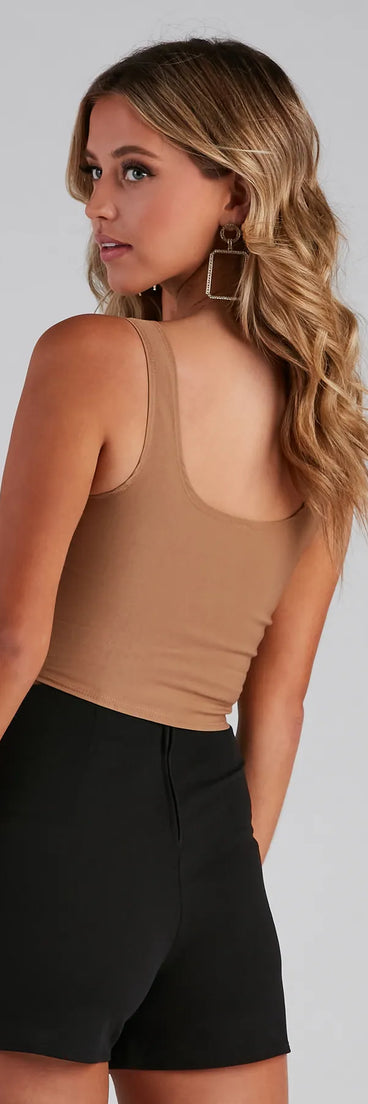 Hook and Eye Corset Crop Top