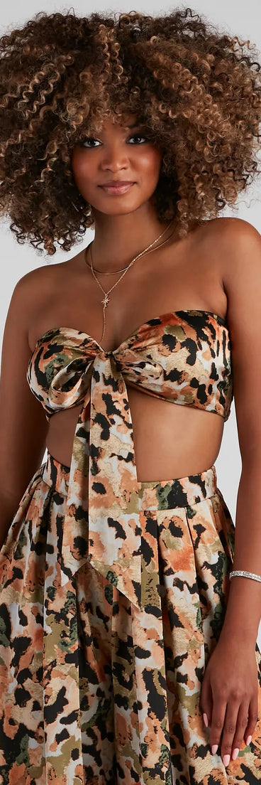 Abstract Art Satin Convertible Top