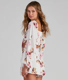 Too Sweet Tie-Front Floral Top