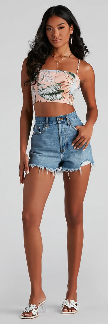 Dreamy Island Vibes Crop Top