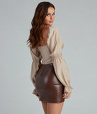 Effortless Chic Cropped Blouse
