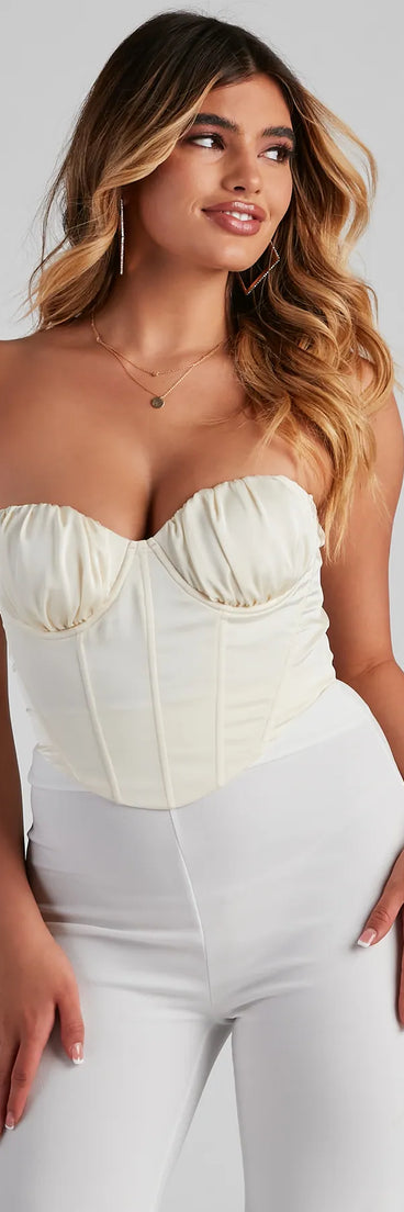 Unveil Satin Sweetheart Bustier