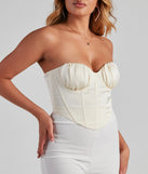 Unveil Satin Sweetheart Bustier