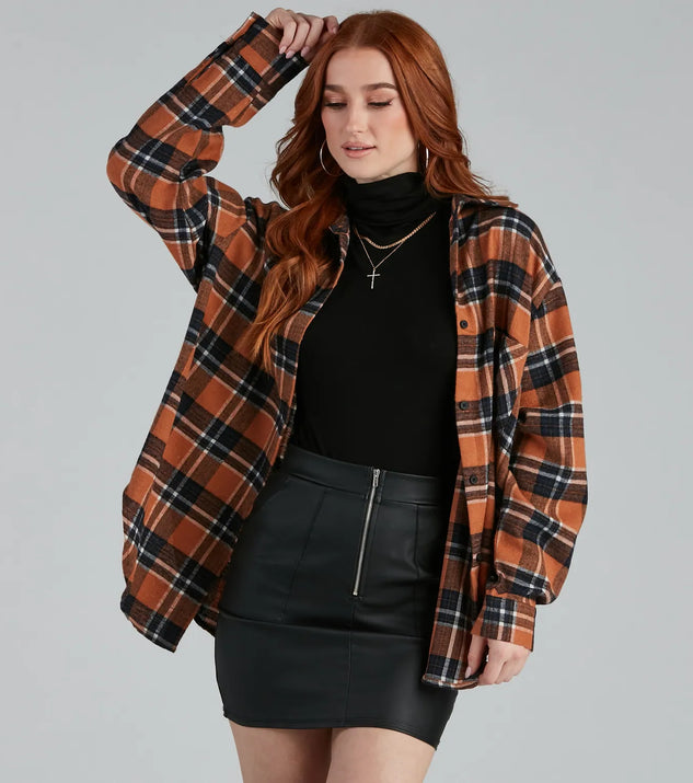 Cozy-Cute Plaid Flannel Top