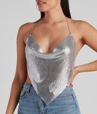 It Girl Open Back Chainmail Top