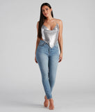 It Girl Open Back Chainmail Top