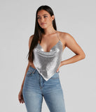 It Girl Open Back Chainmail Top