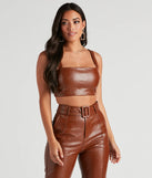 Sleek And Stylish Moves Crop Top