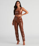 Sleek And Stylish Moves Crop Top