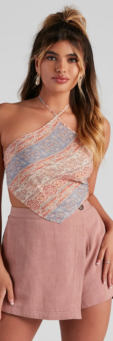 Daydreamer Paisley Scarf Top