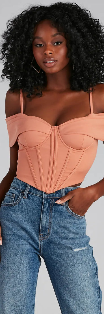 Forever Femme Cold Shoulder Corset