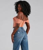 Forever Femme Cold Shoulder Corset