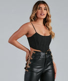 Spotlight On Chic Satin Bustier