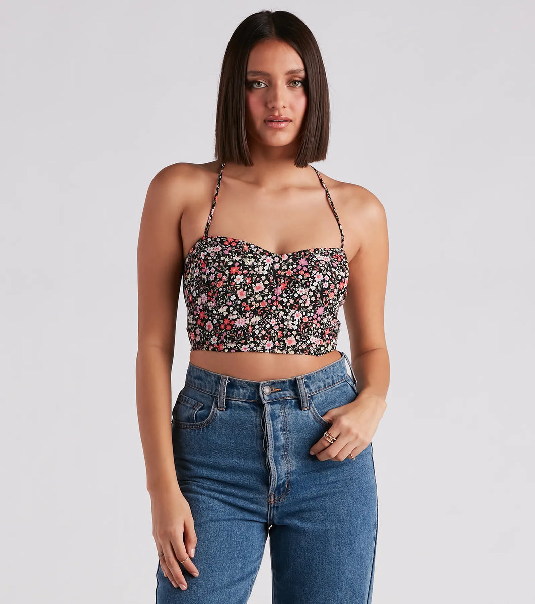 Spring Blooms Ditsy Floral Crop Top & Windsor