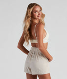 Drinks On The Beach Crepe Bra Top