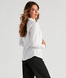 Polished Classic Button Down Top
