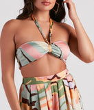 Bring The Heat Printed Crop Top