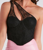 Lace Moment One-Shoulder Bustier
