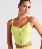 Flirtatious Style Linen Corset Top
