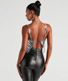 Wild Side Zebra Print Chainmail Top