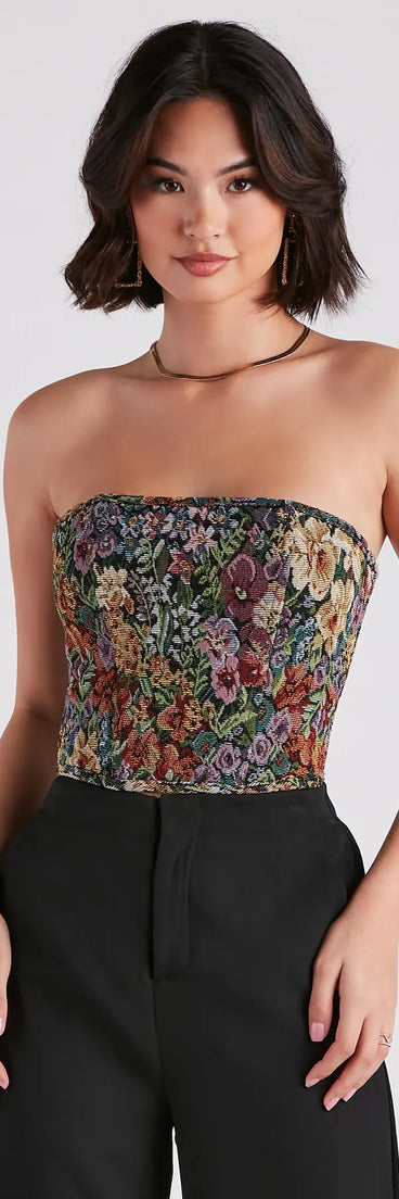 Not Your Grandma's Floral Corset Top