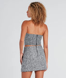 Uptown Girl Tweed Corset Top