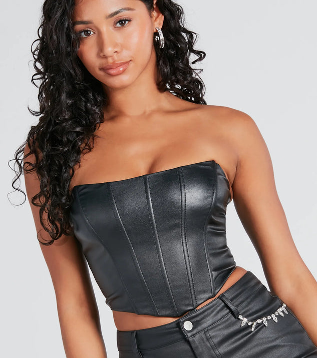ボディソープ Special listing for Queen M Popular Demand Faux Leather Corset Top | Windsor