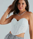 Hello Darling Sweetheart Lace Bustier