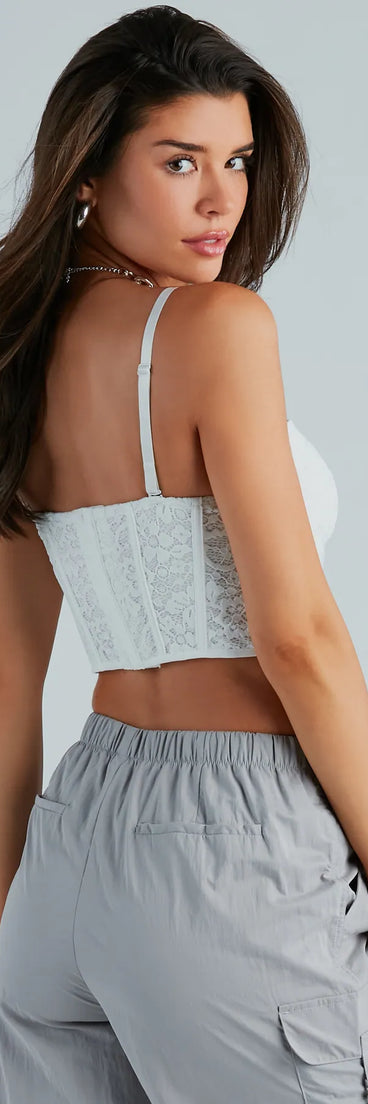 Hello Darling Sweetheart Lace Bustier