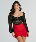 Charming Illusions Sheer Lace Corset Top