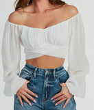Such A Daydream Chiffon Crop Top