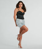 Elegant Nights Sleeveless Satin Bustier