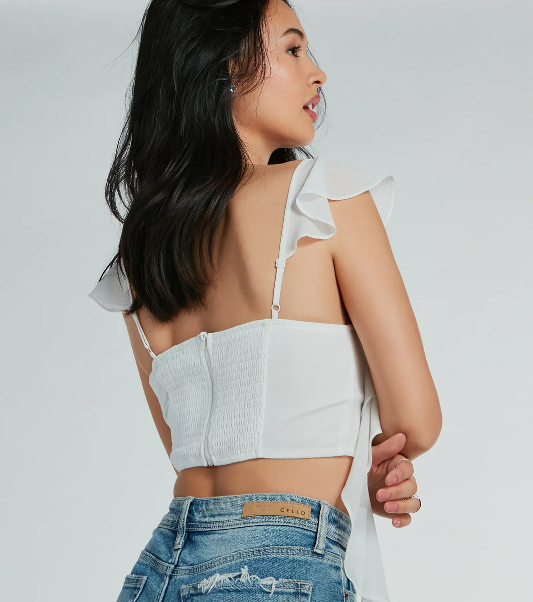 Gemma Ruched Crop Top main image 1