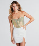 Illuminate Sparkle Sequin Corset Top