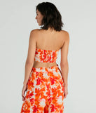 Make Some Noise Strapless Printed Bustier
