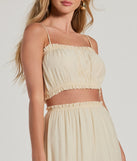 Romance For Two Sleeveless Crop Top