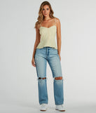 Sweet Admiration Button Peplum Tank Top