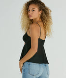 Distinctive Darling Lace Trim Chiffon Crop Top